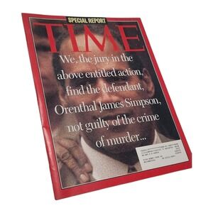 TIME Magazine October 16 1995 OJ Simpson Not Guilty‎ Verdict Special Report News